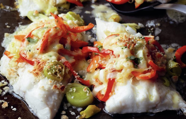 Plaice-Fillets-with-Leek-and-Cheddar-Topping